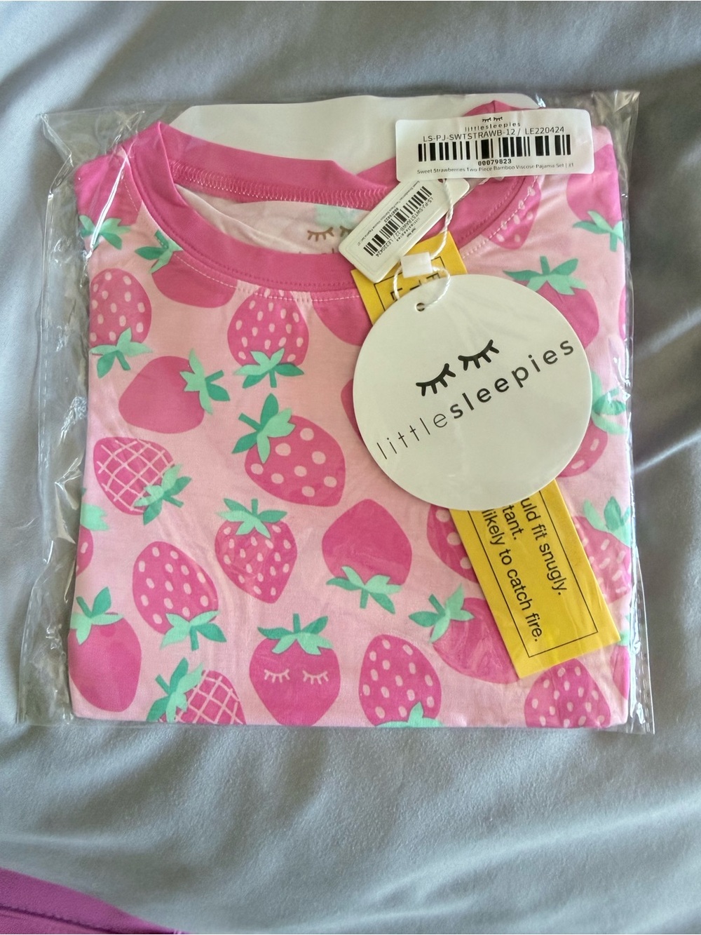 Little Sleepies Strawberry Short sleeve Pj Set 3T